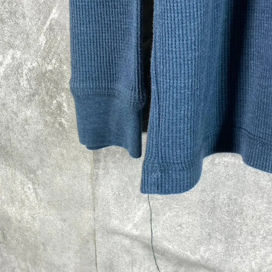 CLUB ROOM Men's Blue Wing Thermal Henley Pullover Long-Sleeve Shirt SZ 2XL