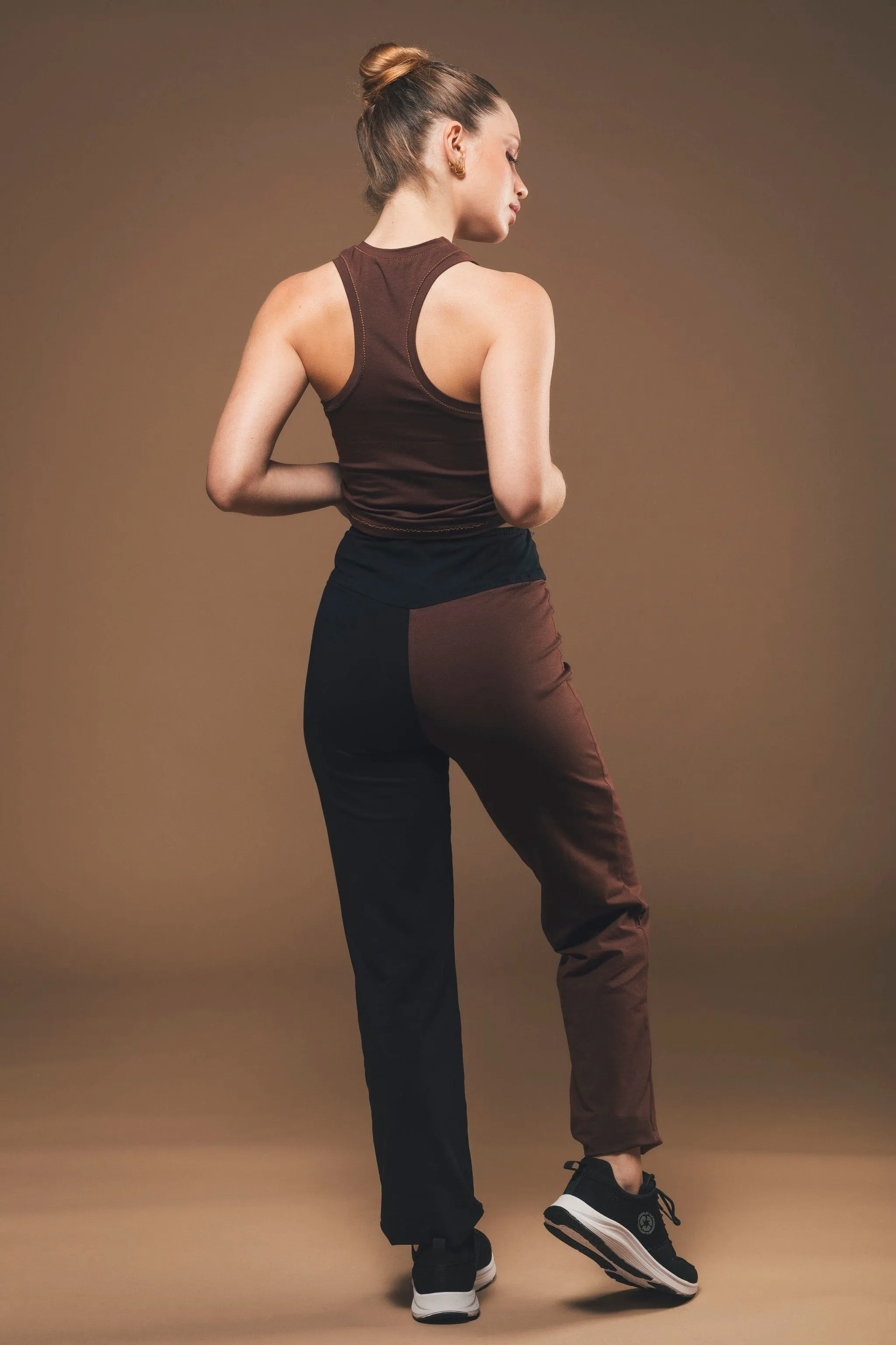 Cotton Tank Top | Brown