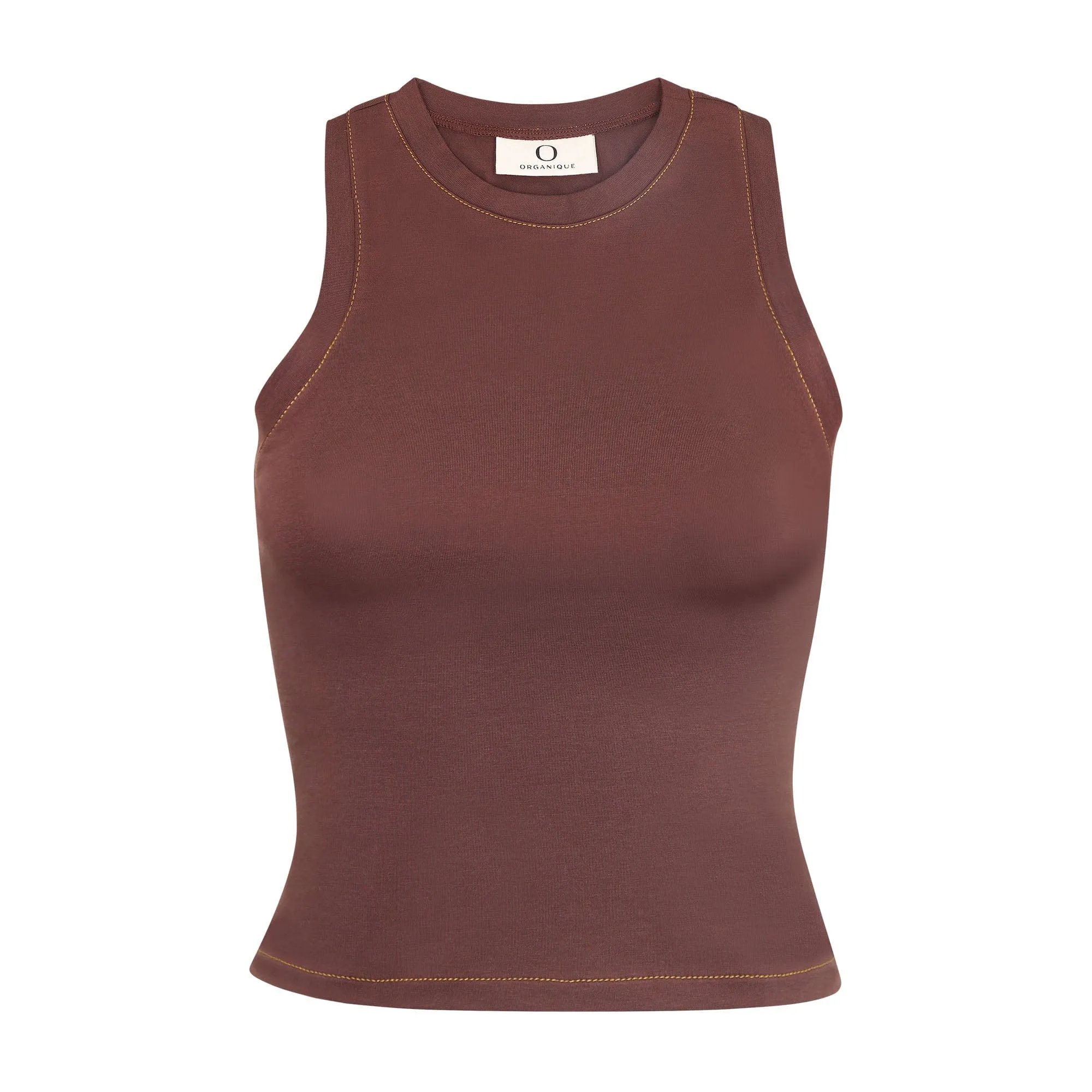 Cotton Tank Top | Brown