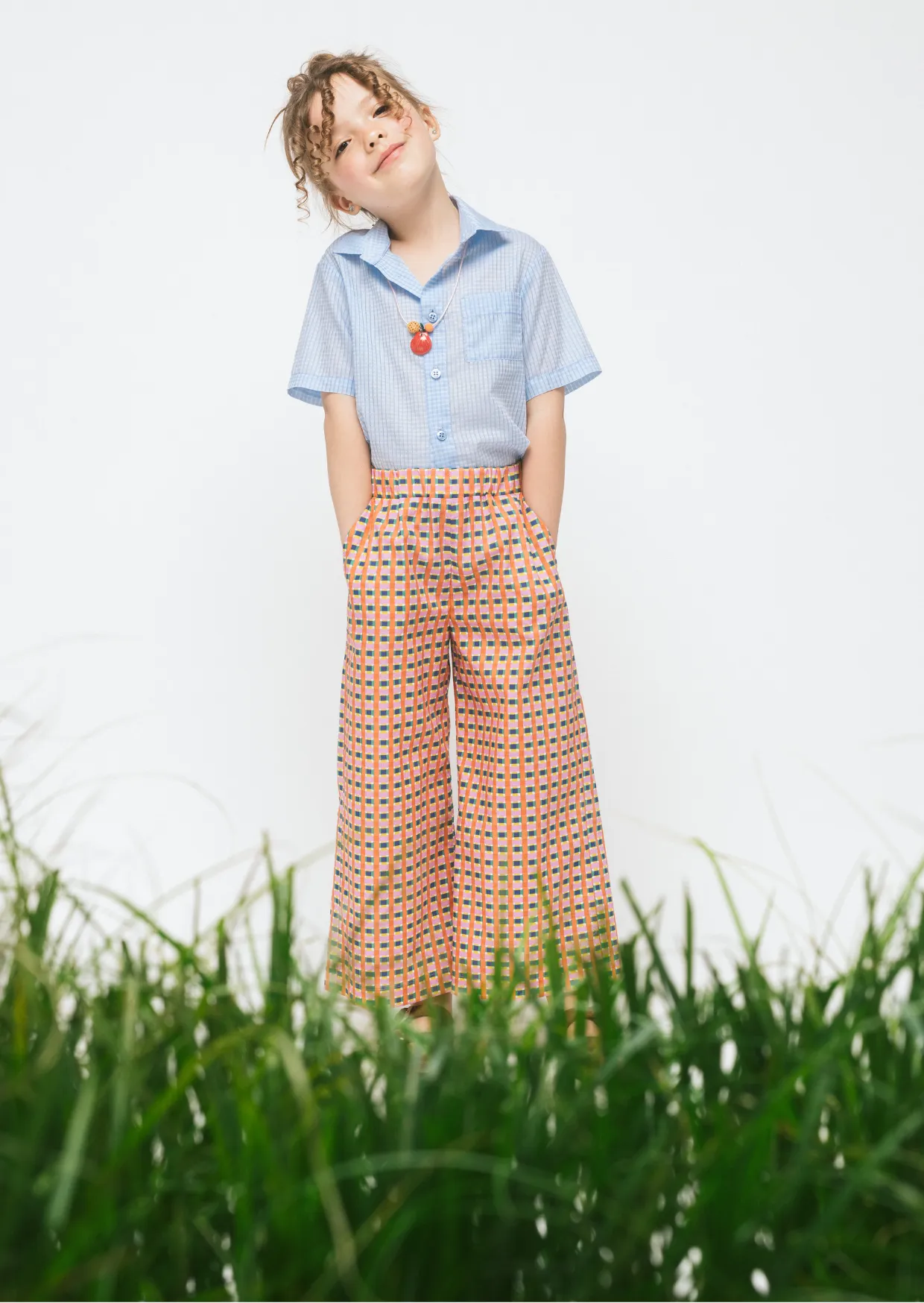 Cotton Trousers Falter, Orange