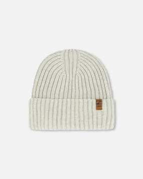 Cuffed Knit Hat Off-White