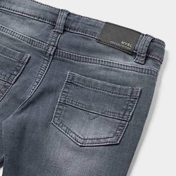DARK GREY DENIM TROUSER FOR BABY BOY