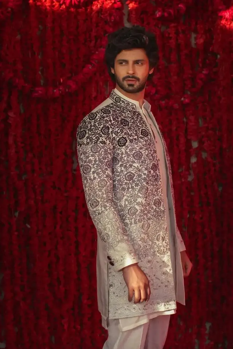 Deepak & Fahad - MURAAD - Black - Silk - 3 Piece