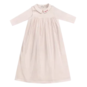 dress jumper with logo collar and tee - pink