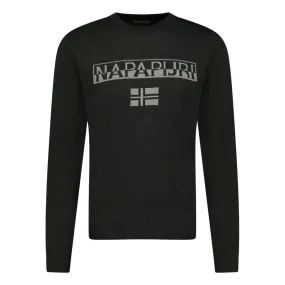 Durras Crewneck Jumper Black & Grey