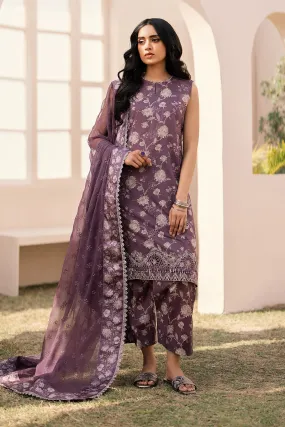 EMBROIDERED PRINTED LAWN UF-598