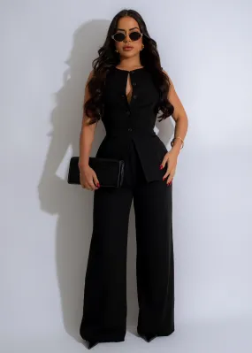 Empire Of Sophistication Pant Set Black