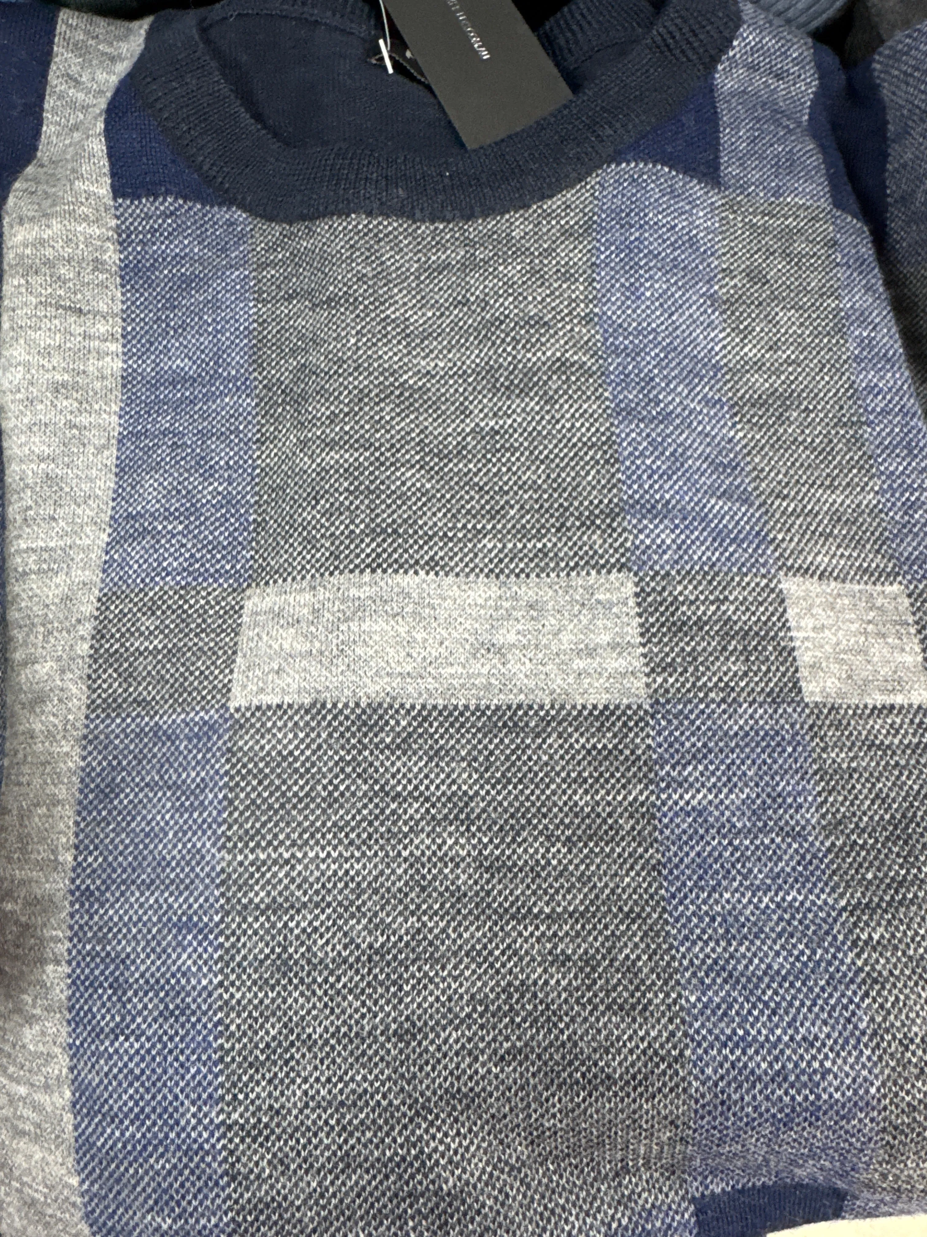Fields Knitwear Pure Australian Merino Wool Crew Neck with Pattern