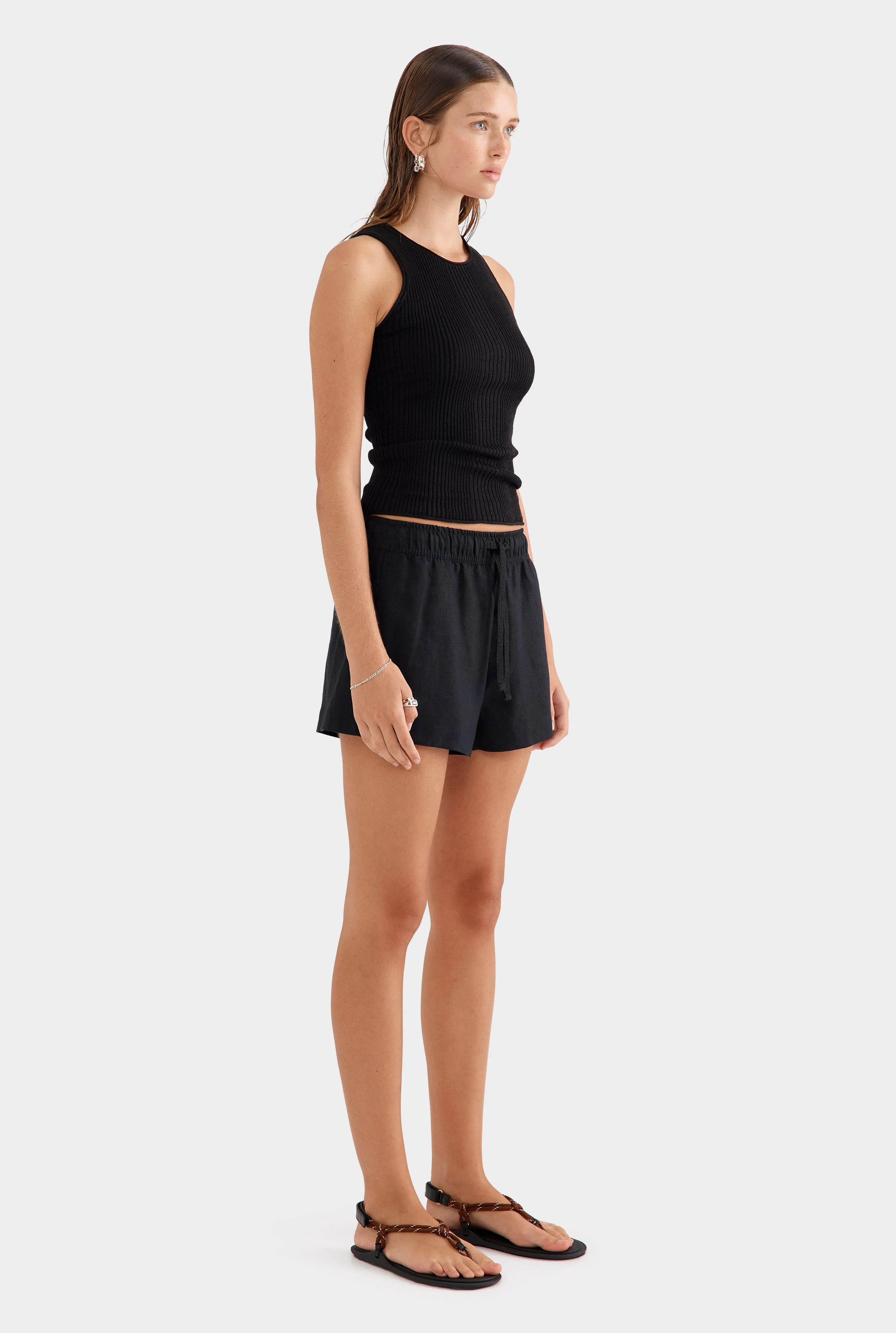 Fitted Rib Tank 2.0 - Black
