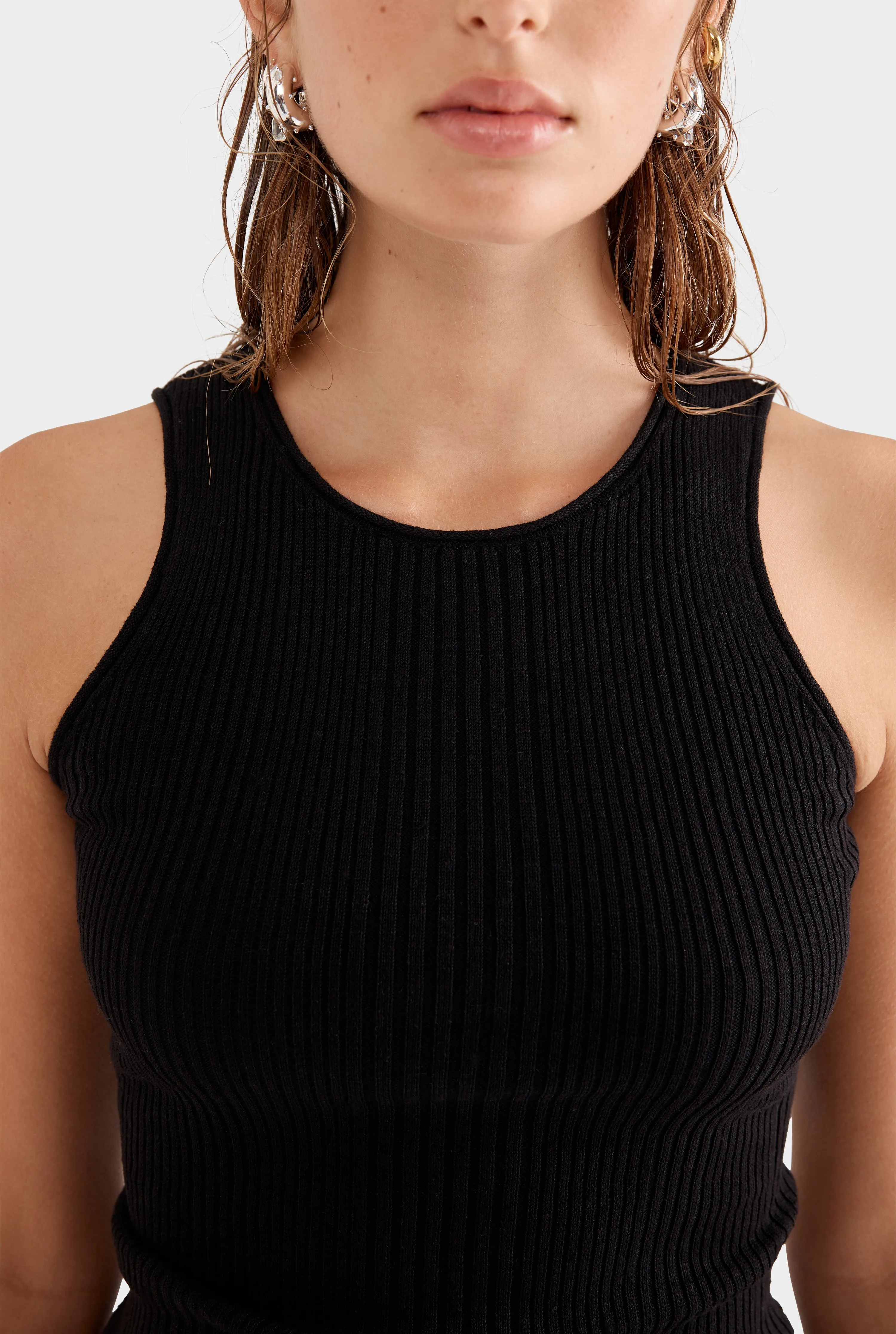 Fitted Rib Tank 2.0 - Black