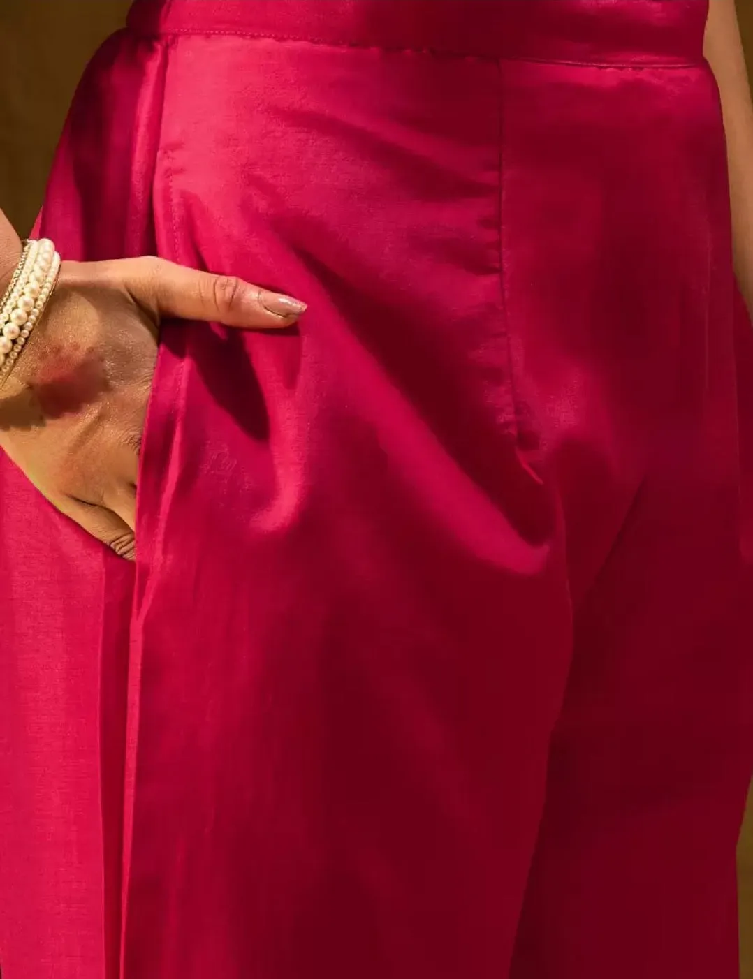 Floral Embroidered Yoke Kurta Set