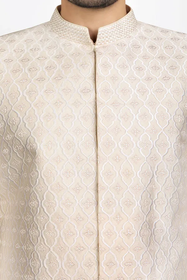 Floral Ogee Sherwani - Vivaan