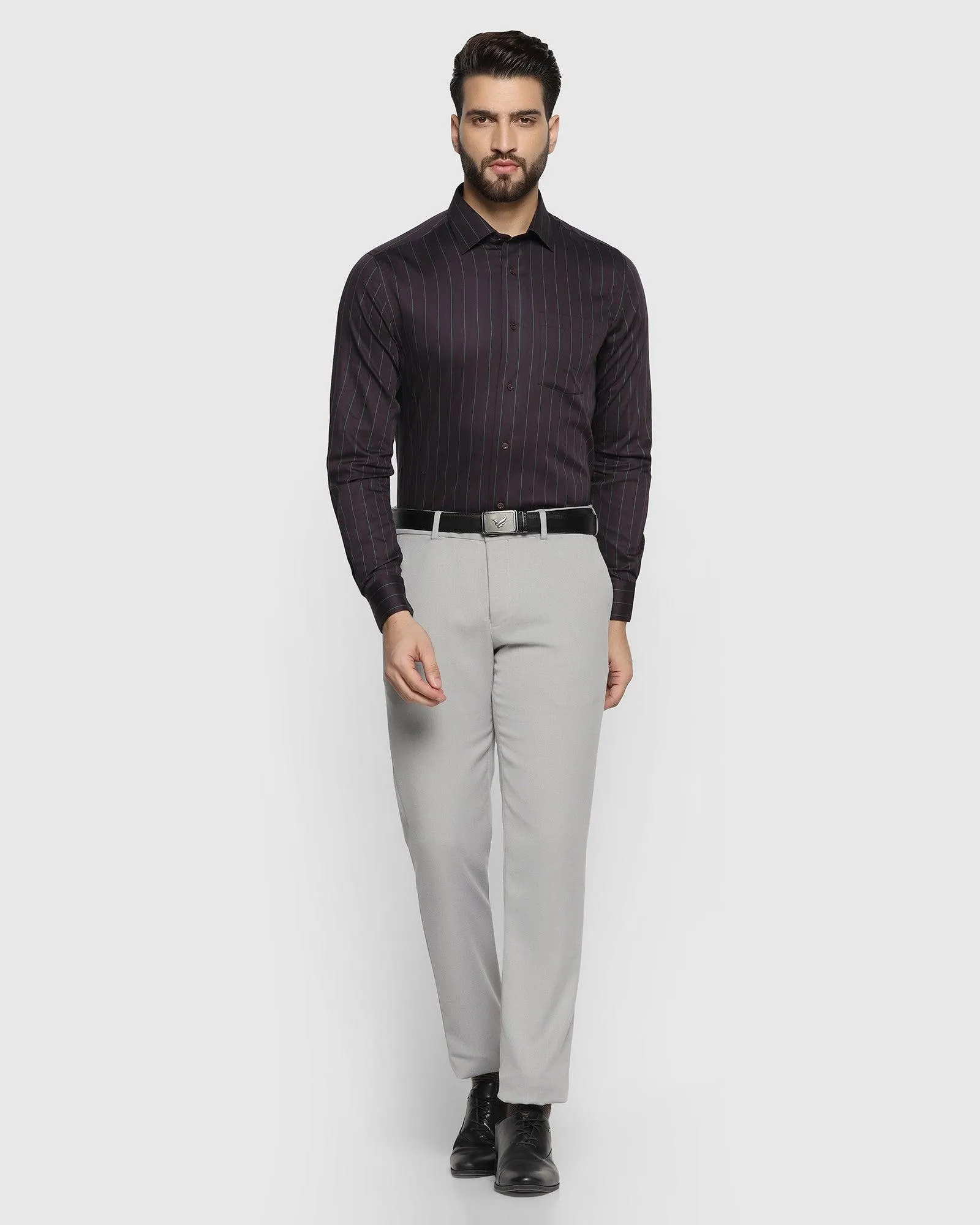 Formal Wine Striped Shirt - Hope