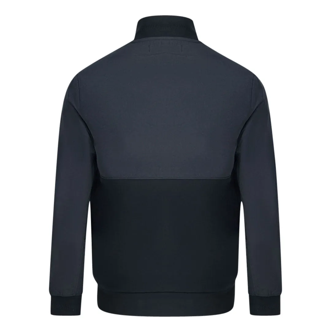 Fred Perry Woven Panel Blue Track Jacket