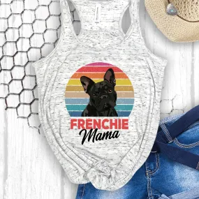 Frenchie Mom Flowy Racerback Tank