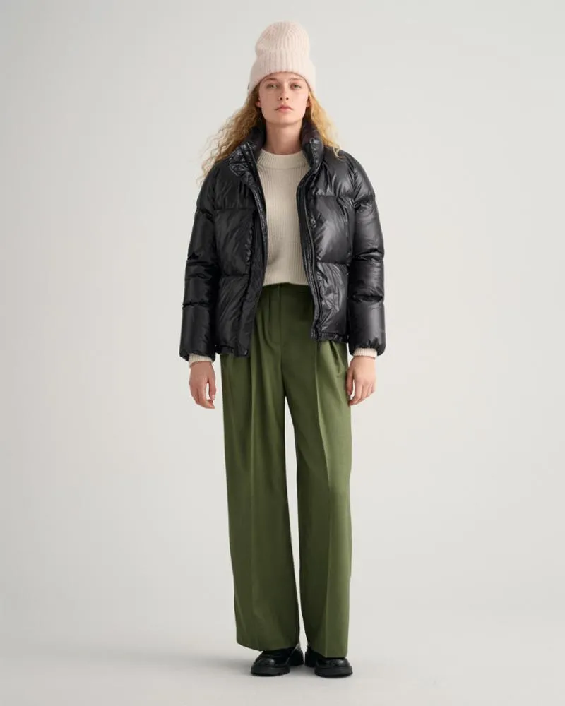 Gant Apparel Womens CROPPED DOWN JACKET 19/EBONY BLACK