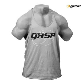 GASP Deep Cut Slub Tank - Steel Grey