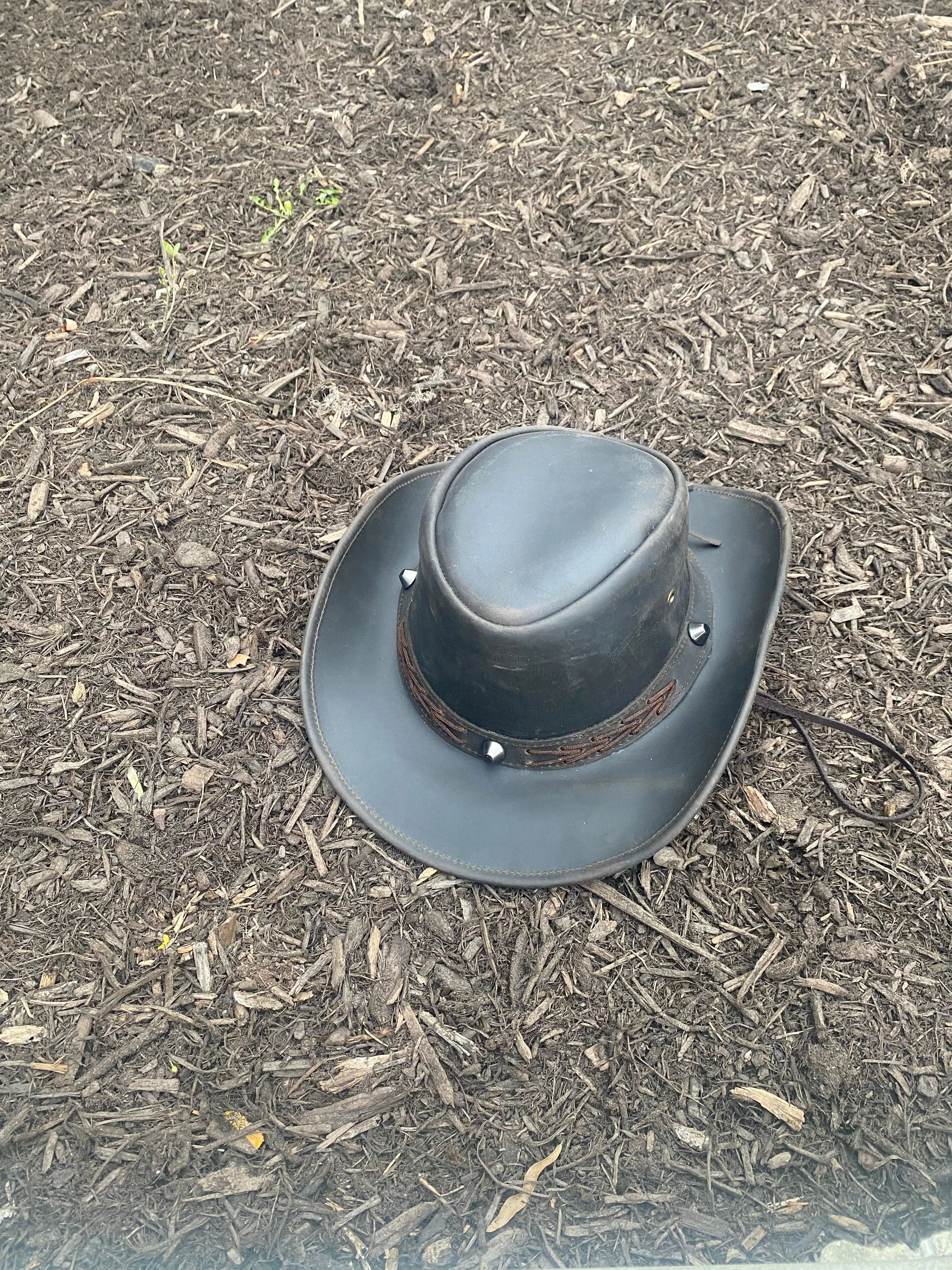 Genuine Leather Brown Cowboy Hat