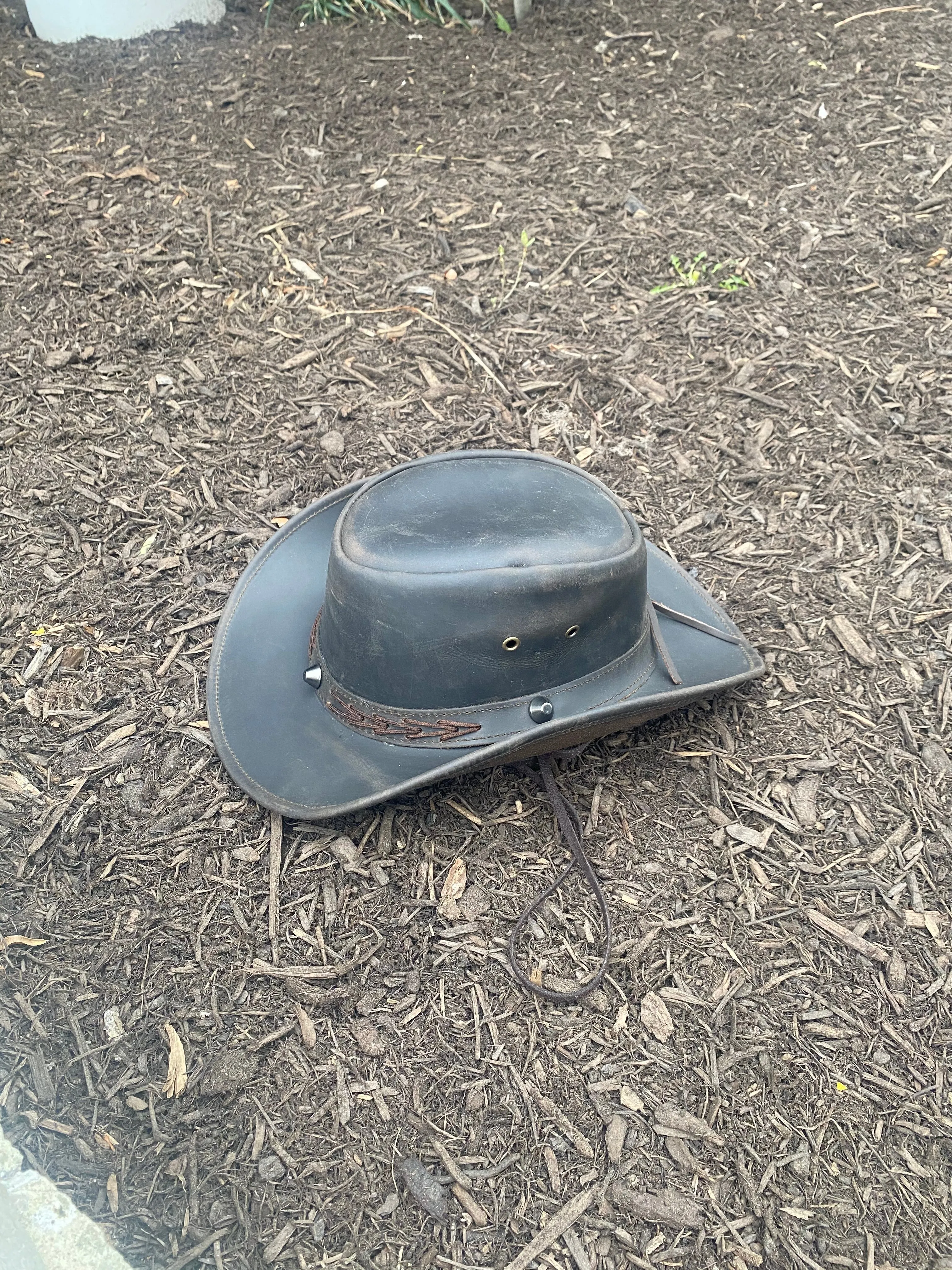 Genuine Leather Brown Cowboy Hat