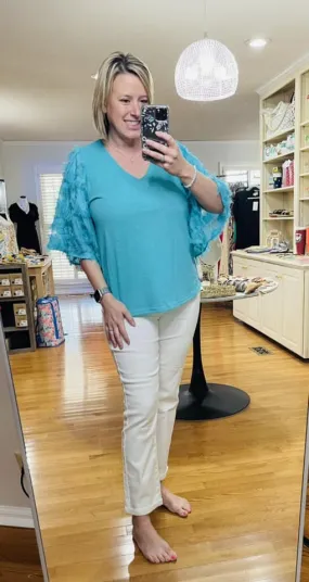 Hi waist White Jeans