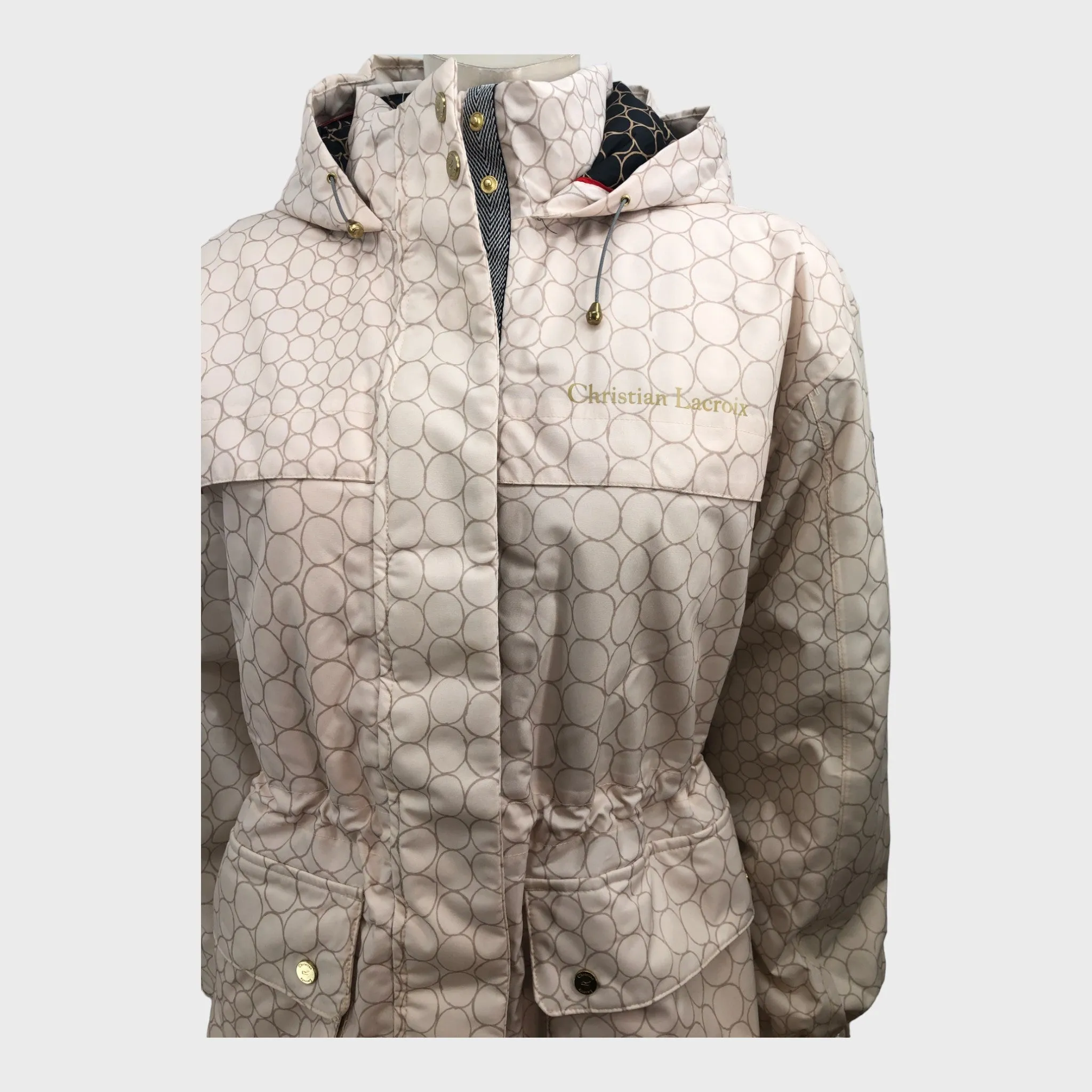 Highstreet Branded Christian Lacroix Pearl Padded Parka - Size 12