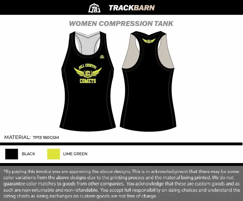 Hill-Country-Comets Womens Compression Tank ***UNIFORM