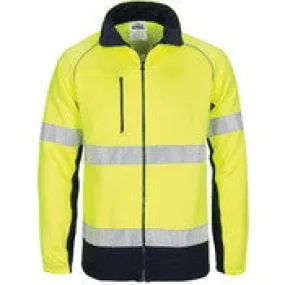 HIVIS 2 Tone full zip fleecy sweat shirt CSR R/Tape