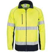 HIVIS 2 Tone full zip fleecy sweat shirt CSR R/Tape