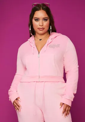 I Keep It Glossy Velour Jacket