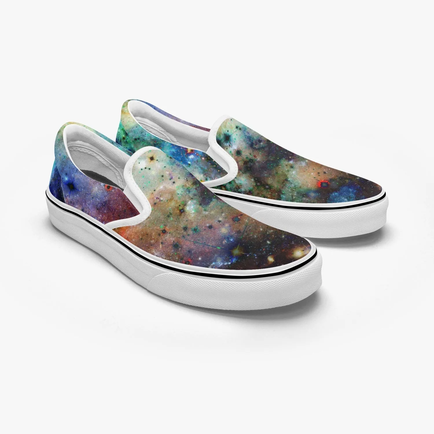 Ishtar Split-Style Psychedelic Slip-On Shoes