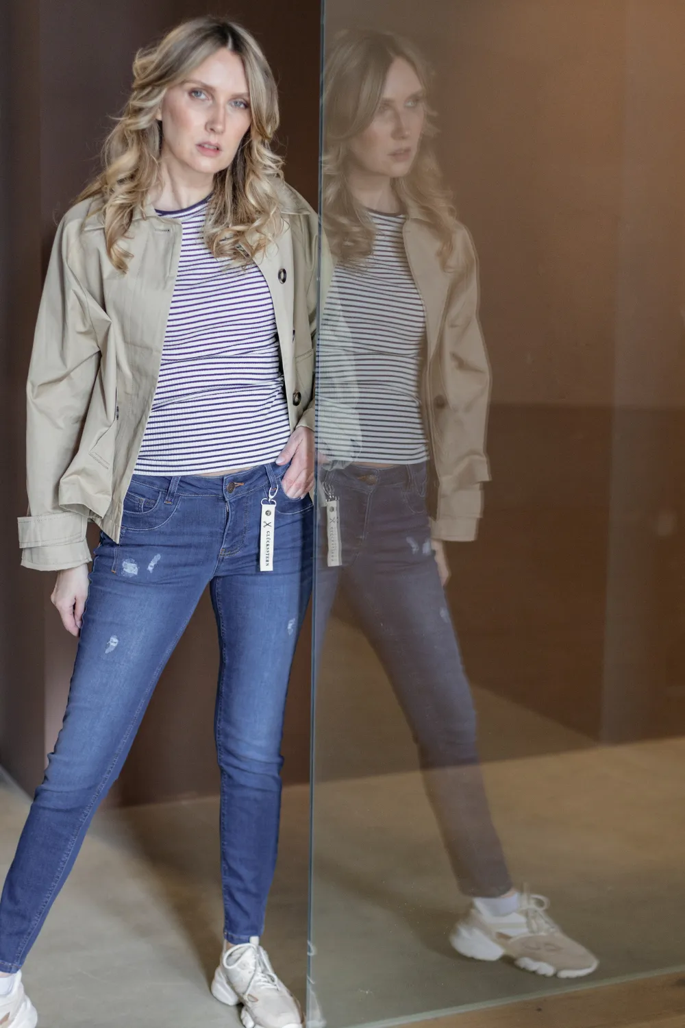 Jeans - SLIM - Petra Nahtblau