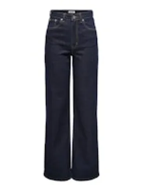 Juicy Wide Leg Jeans - Dark Blue Denim