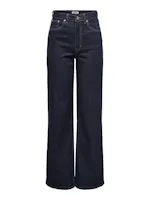 Juicy Wide Leg Jeans - Dark Blue Denim