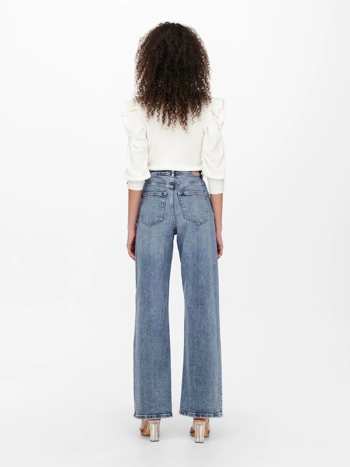 Juicy Wide Leg Jeans - Medium Blue