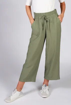 Khaki Drawstring Trousers