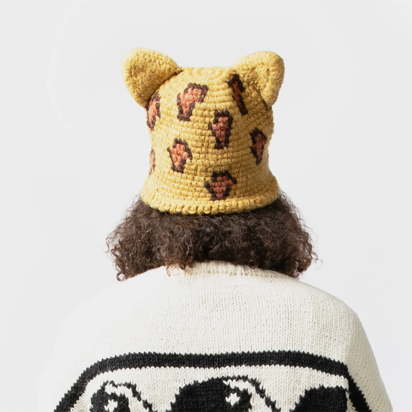 Knit Beanie-Leopard