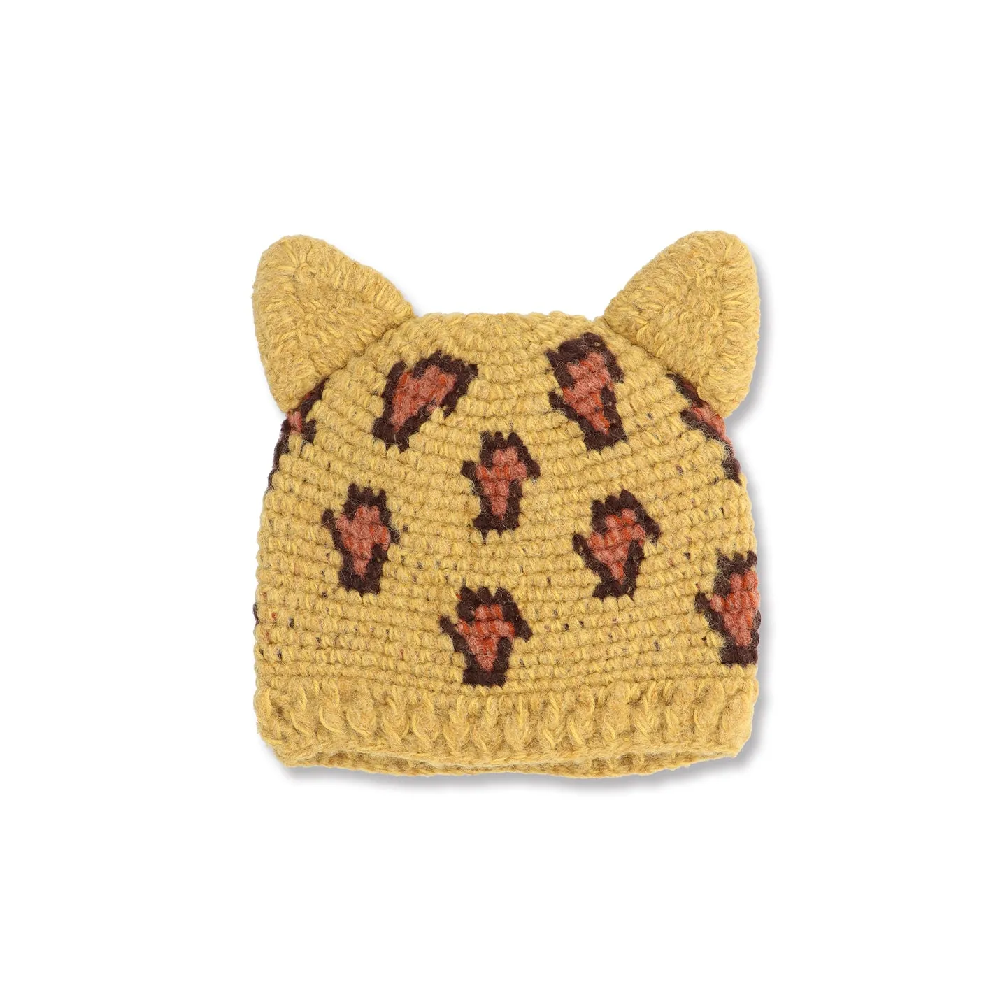 Knit Beanie-Leopard
