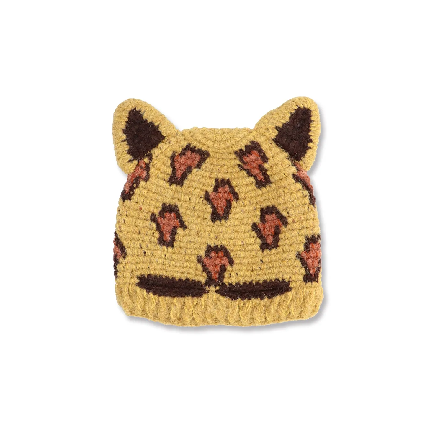 Knit Beanie-Leopard