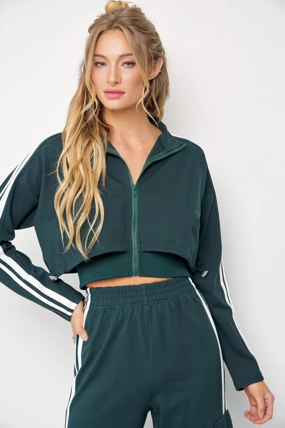 Knit Jacket and Track Pants