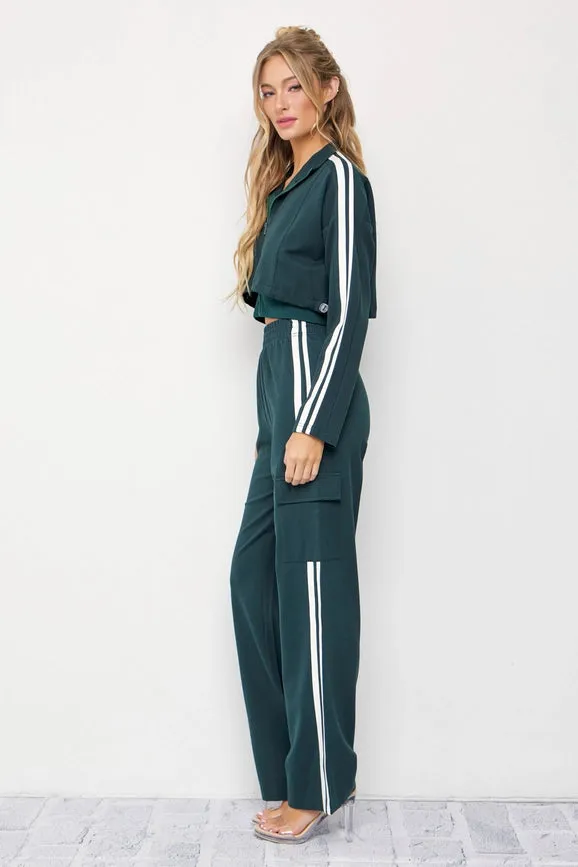 Knit Jacket and Track Pants