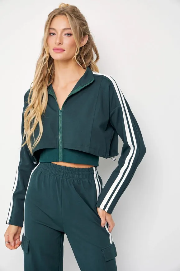 Knit Jacket and Track Pants
