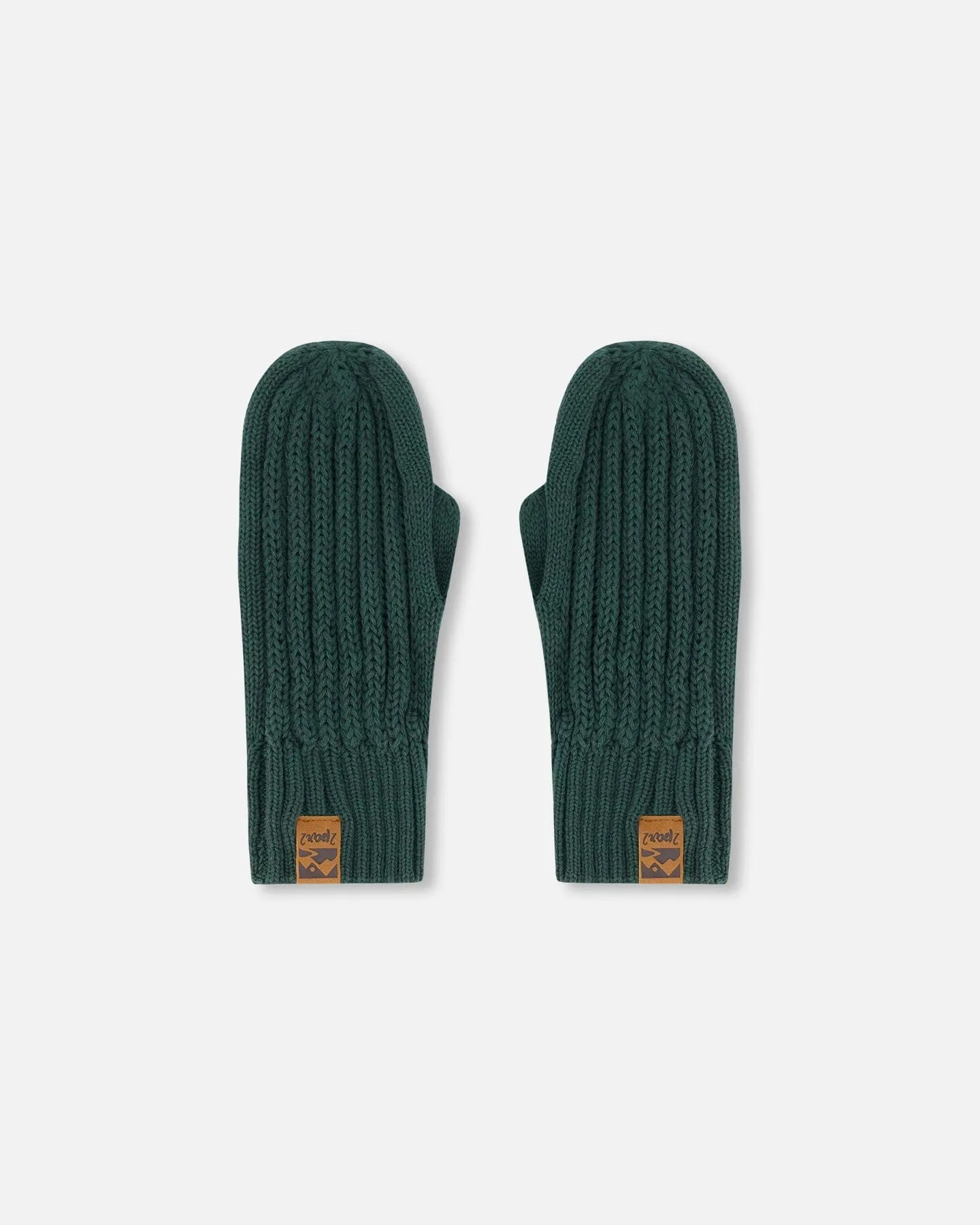 Knit Mittens Forest Green