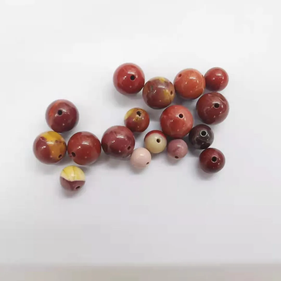 La Pierre Red Mookaite Long Necklace