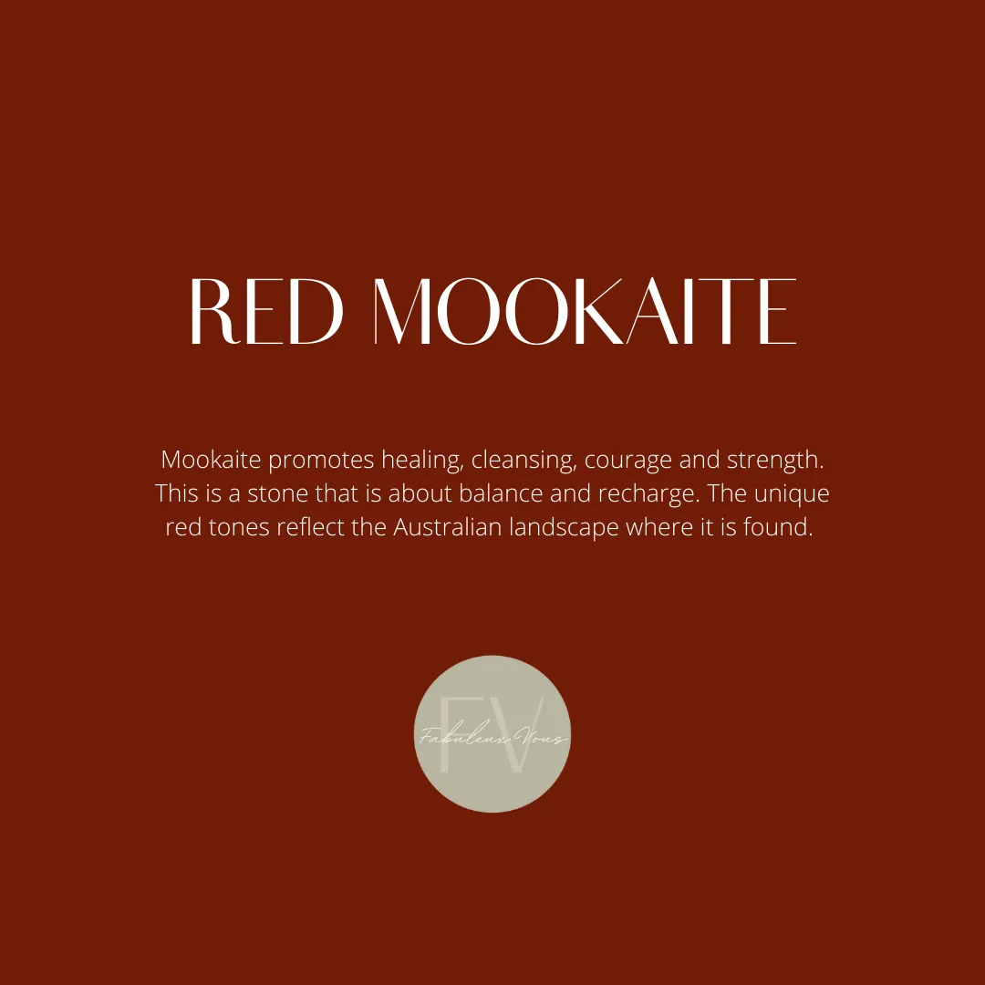 La Pierre Red Mookaite Long Necklace