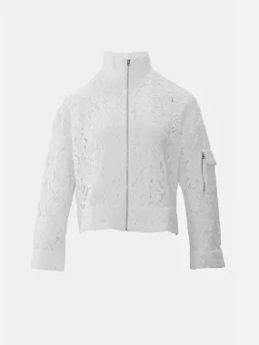 Lacy Cutout Crop Jacket