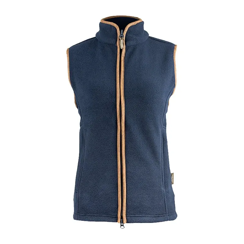 Ladies Countryman Fleece Gilet In Navy