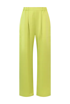 Lemon Satin Trousers