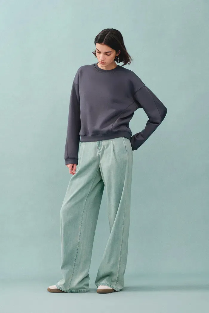 Lotus Crewneck Sweatshirt in Cotton