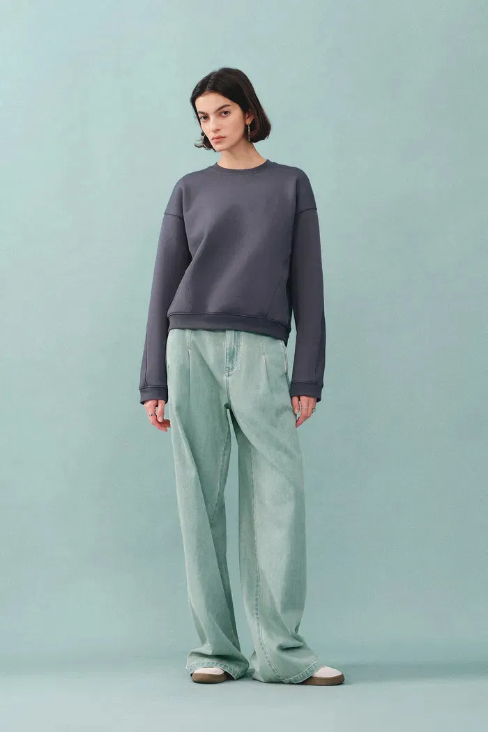 Lotus Crewneck Sweatshirt in Cotton