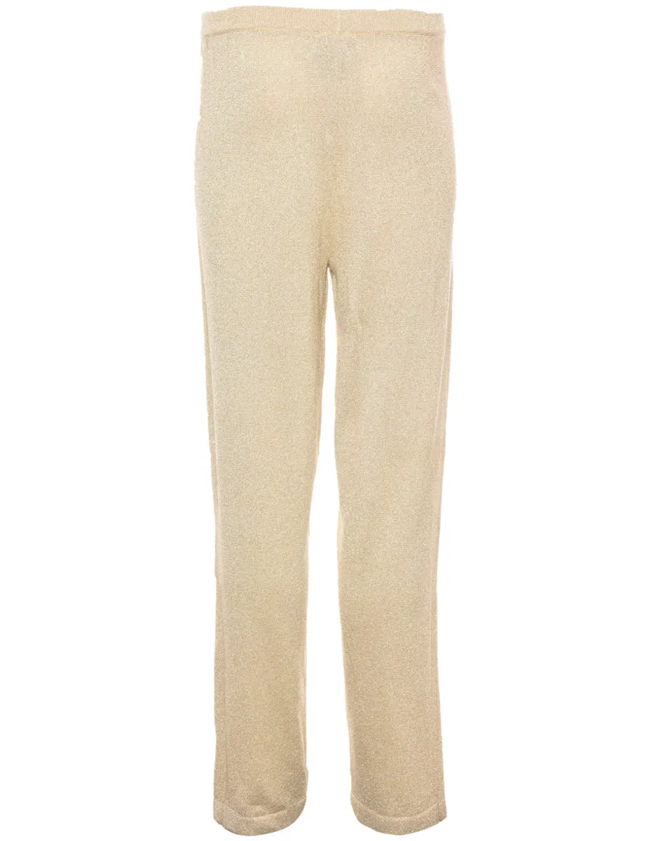 Lurex Thread Pattern Trousers - W26 L32